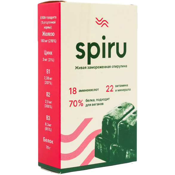 "SPIRU" водоросль спирулина замороженная 